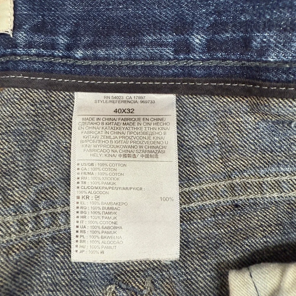 Banana Republic Heritage Collection Jeans 40x32 Blue Cotton Button Fly Straight